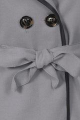 Faux Fur Collar Oversized Batwing Coat