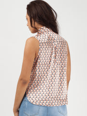 Gedruckter Knotenkrawattenknopf ärmellose Oberseite