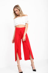 Wrap Over Ring Culotte Trouser