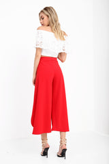 Wrap Over Ring Culotte Trouser