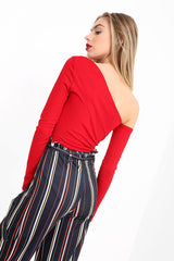 Cut Out One Shoulder Bodysuit