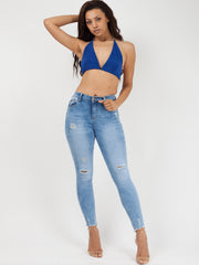 Chains Buckle Up Bralet Crop Top