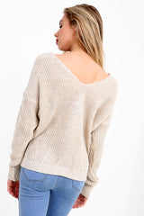 Knoten -Strickpullover Twist -Knoten