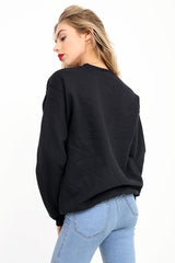 L'Amour Glitter Print Sweatshirt Jumper