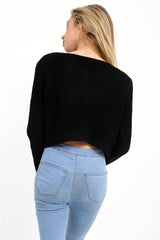 Sleutelgat gebreide trui