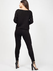 Cable Knit Loungewear Set