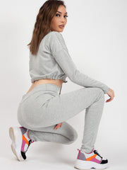 Drawstring Waist Crop Top & Trouser Co-ord