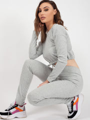 Drawstring Waist Crop Top & Trouser Co-ord