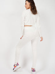 Drawstring Waist Crop Top & Trouser Co-ord