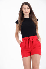 Tie Knot Belted Shorts
