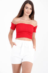 Tie Knot Belted Shorts