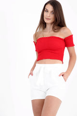 Tie Knot Belted Shorts