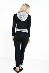 Snake Embroidered Hooded Loungewear Set