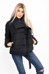 Envoltura de abrigo acolchado delantero