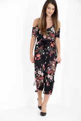 Mono de la culotte de estampado floral botánico