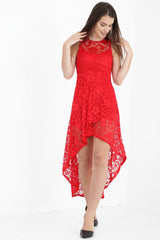 Hohe niedrig gepolsterte Büstenblumen -Spitzenkleid