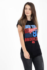 Camiseta de gran tamaño impresa en Nueva York 86