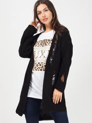 LUXE Slogan Leopard Print T-Shirt