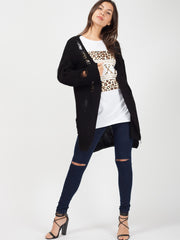 LUXE Slogan Leopard Print T-Shirt