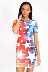 Vestido para el cuerpo del estampado estrella