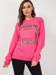 Queen Of Hearts Printed Sweatshirt Jumper