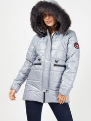 Faux Fur Hood Padded Jacket