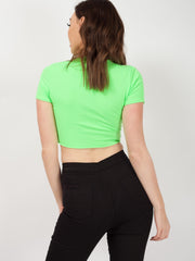 Eigentum von niemandem Laser Cut Crop Top