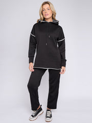 Blanket Stitch Hoodie & Wide Leg Trousers Co-ord