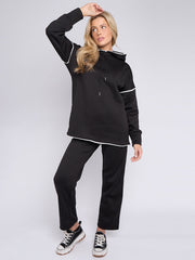Blanket Stitch Hoodie & Wide Leg Trousers Co-ord
