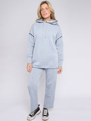 Blanket Stitch Hoodie & Wide Leg Trousers Co-ord