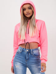 Zip Up Cropped Hoodie