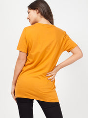 LUXE Slogan Leopard Print T-Shirt