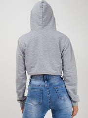 Zip Up Cropped Hoodie