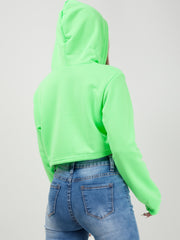 Zip Up Cropped Hoodie