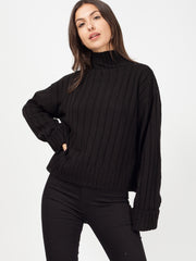 Olivia & Kady Turtle Neck Knitted Jumper