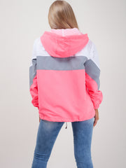 Contrast Color Block Festival Jacket