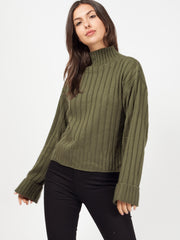 Olivia & Kady Turtle Neck Knitted Jumper