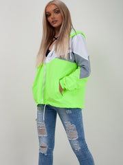 Contrast Color Block Festival Jacket
