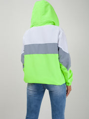 Contrast Color Block Festival Jacket