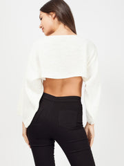 Olivia Oversized Cropped Knitted Jumper