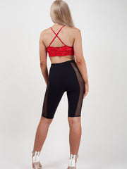 Mesh Insert Cycling Shorts