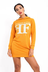 Femme Fatal Hooded Jumper Dress