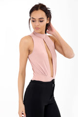 Open Front Slinky Bodysuit