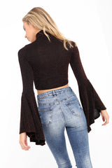 Campos de manga Lurex Top