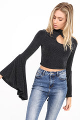 Campos de manga Lurex Top