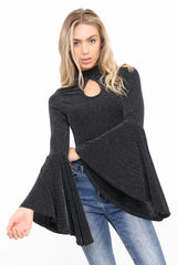 Campos de manga Lurex Top