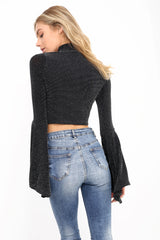 Campos de manga Lurex Top