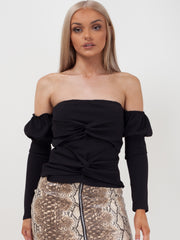 Cross Knot Front Bandeau Top