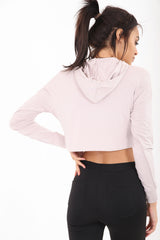 'HRT BRKR' Oversized Crop Hoodie