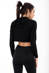 'HRT BRKR' Oversized Crop Hoodie